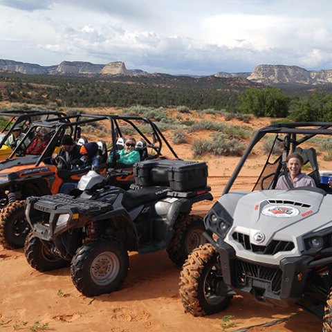 a car parked on the side of a mountain